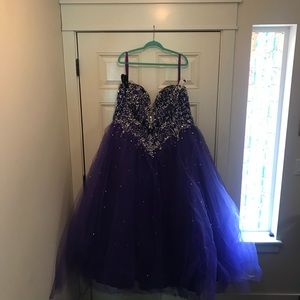 Size 22 Purple ball gown prom dress Morilee brand